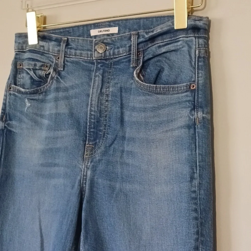 GRLFRND Kendall Super Stretch High Rise Skinny Jeans, Amelia Wash, Size 28 - Picture 4 of 12